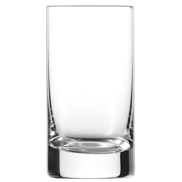 A clear Schott Zwiesel Paris highball glass.