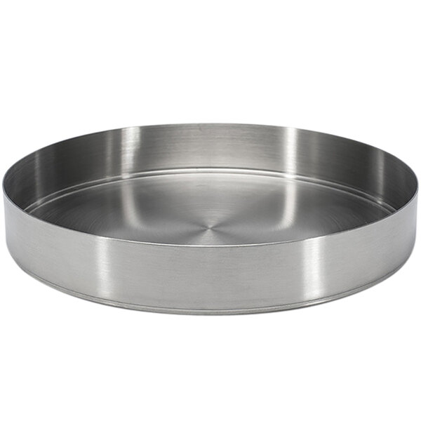 A Front of the House Soho brushed stainless steel round bowl.