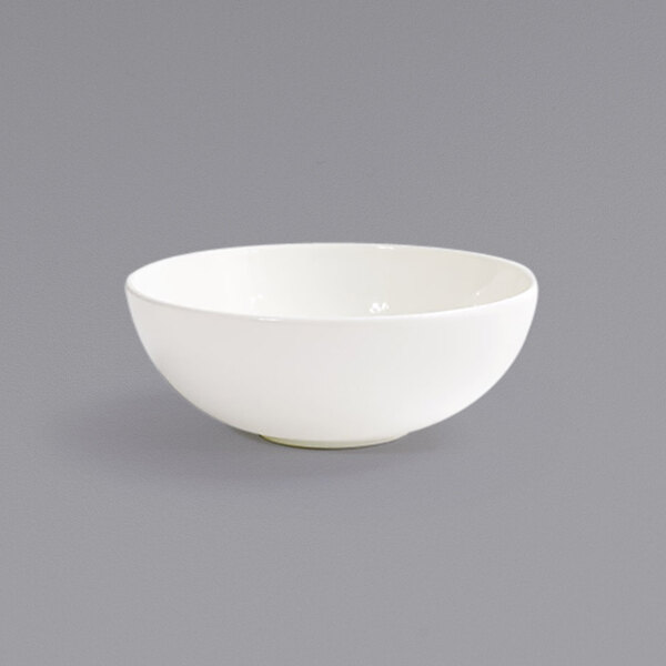 A Front of the House European white porcelain bowl.