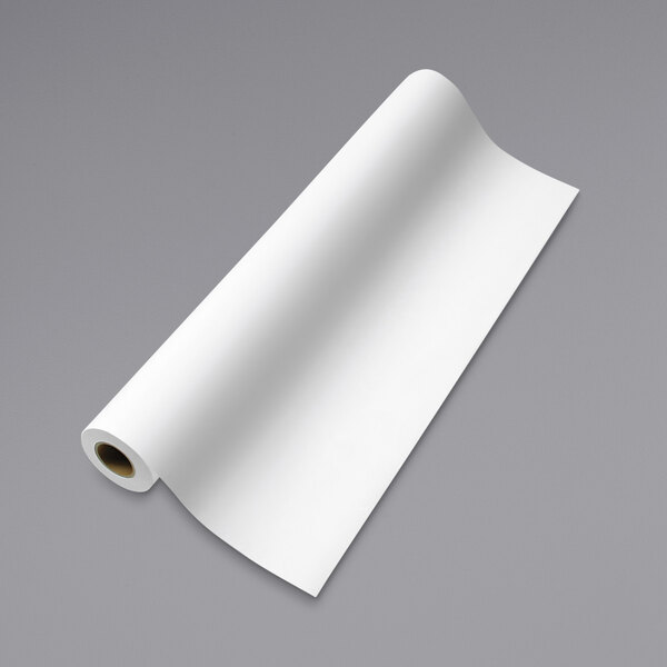 A roll of white canvas paper.