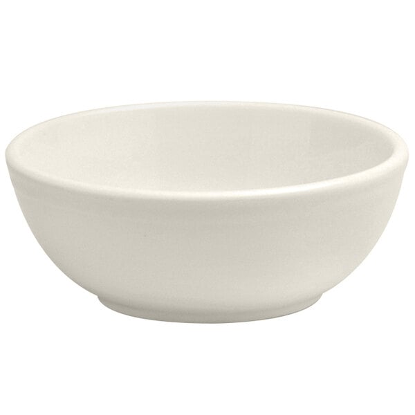 A case of 36 white Oneida Buffalo porcelain nappie bowls.