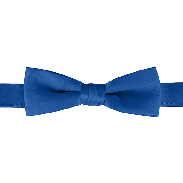 A Henry Segal royal blue poly-satin bow tie.