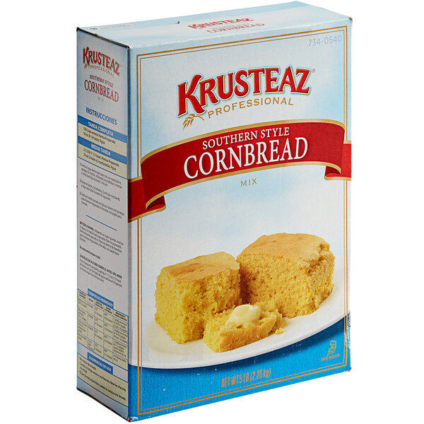 A box of Krusteaz Professional Southern-Style Cornbread Mix on a white background.