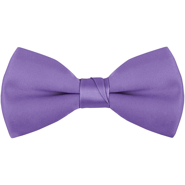 A purple Henry Segal clip-on bow tie.
