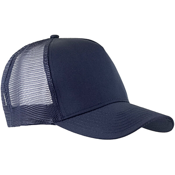 A navy cap with a mesh back.