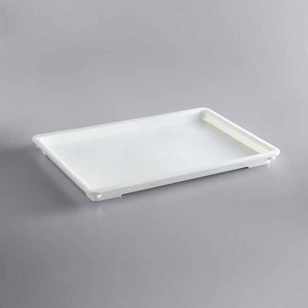 A white rectangular Vollrath polypropylene tray lid.