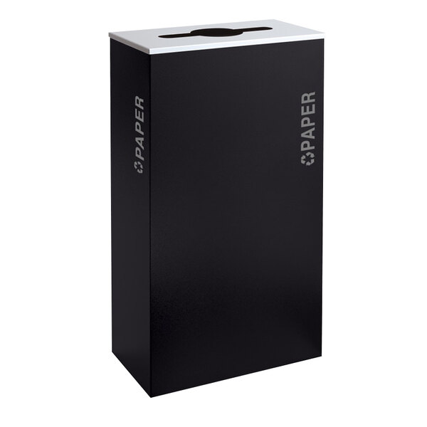 A black rectangular box with white text reading "Black Tie Kaleidoscope Pebble Black Gloss"