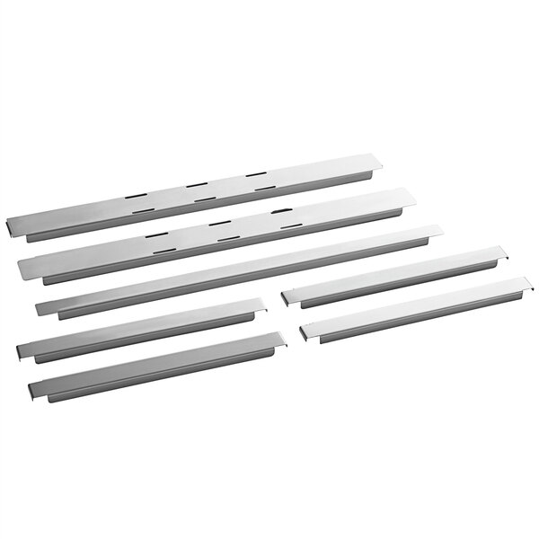 A set of four metal divider bars.