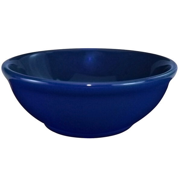 An International Tableware cobalt blue stoneware bowl.