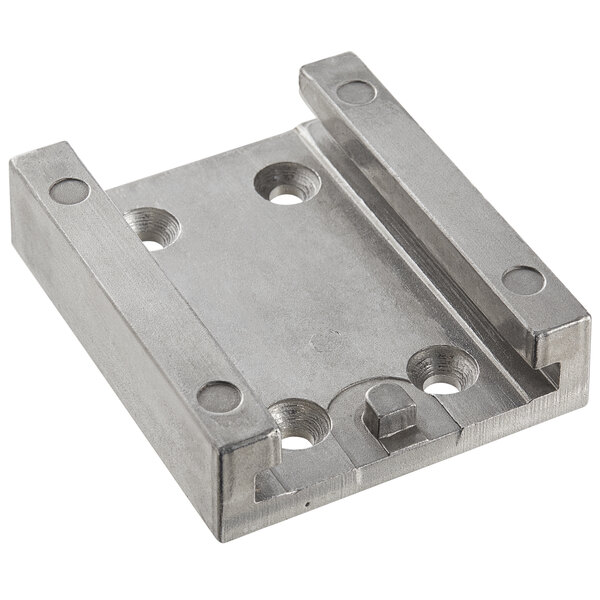 A metal Garde mounting base with holes.