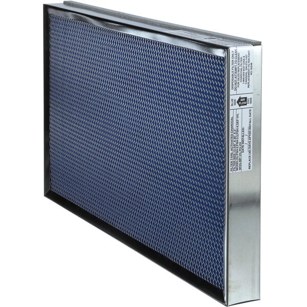 A Giles air filter with a metal frame.
