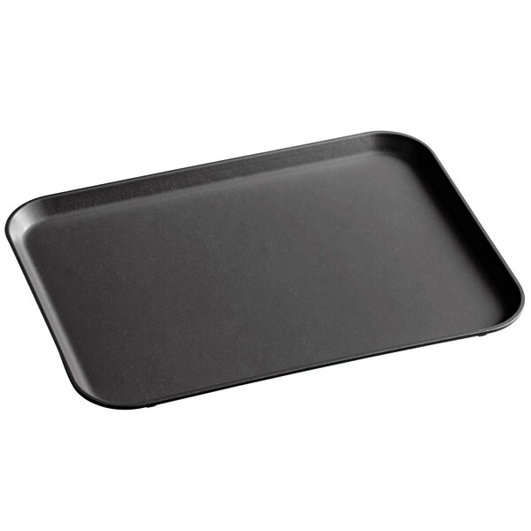 A black rectangular MFG Tray with a handle.