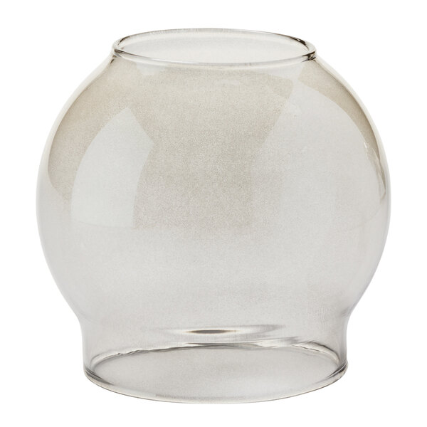 A Hollowick Smoke Glass Bubble Globe on a white background.