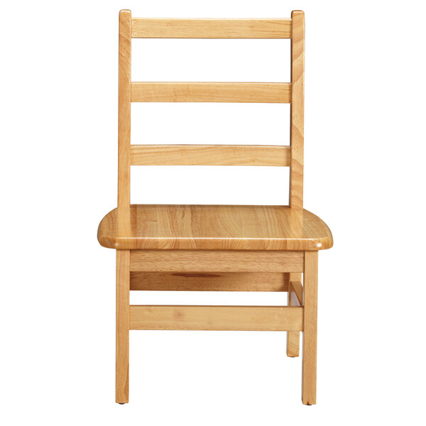 A Jonti-Craft Baltic Birch wooden Children's Ladderback Chair.