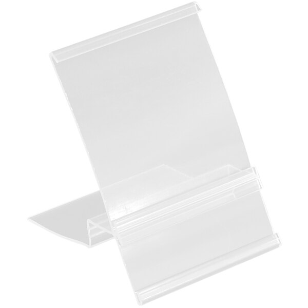 A clear plastic holder with a clear plastic strip.
