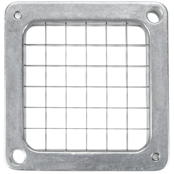A Nemco square metal blade with holes in a grid.