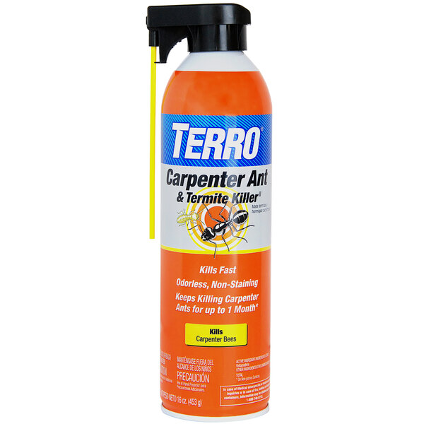 A can of Terro Carpenter Ant and Termite Killer spray.