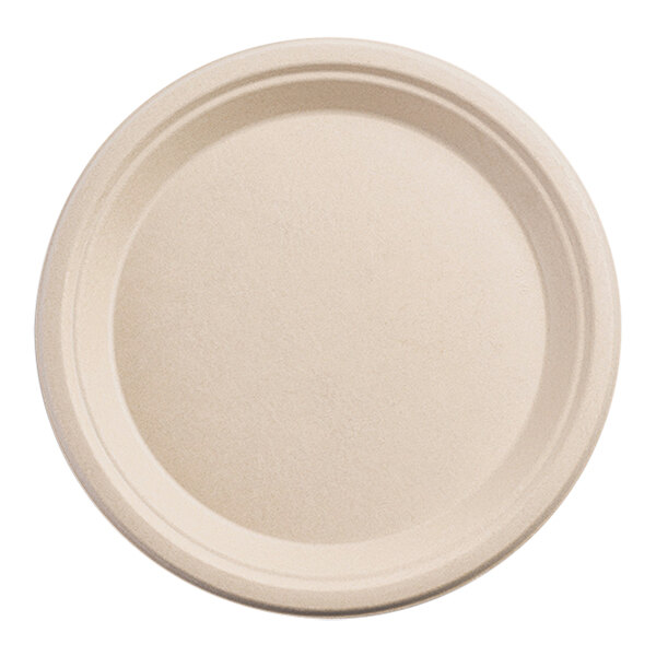 Fineline 43RP10 Conserveware 10" Bagasse Round Plate - 500/Case