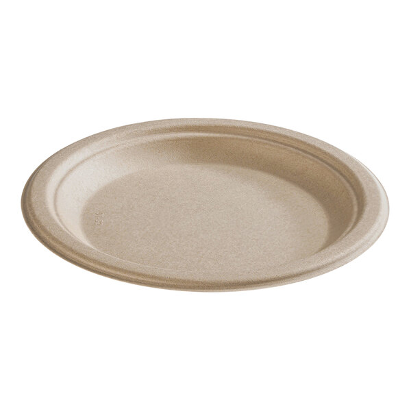Fineline 43RP07 Conserveware 7" Bagasse Round Plate - 1000/Case