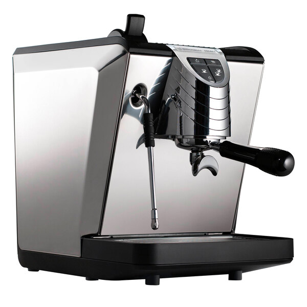A black and silver Nuova Simonelli Oscar II professional espresso machine.