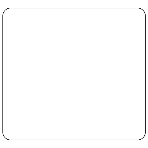 A white square DayMark DuraMark food labeling sticker with a black border and lines.