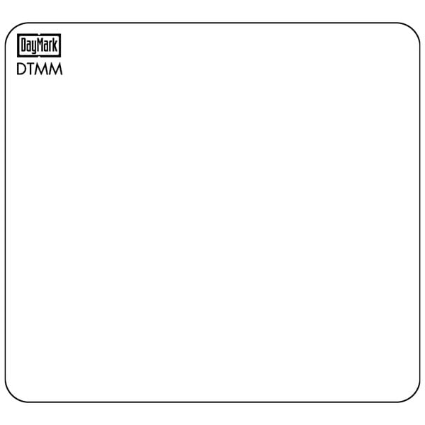 A white square DayMark removable label with black text.