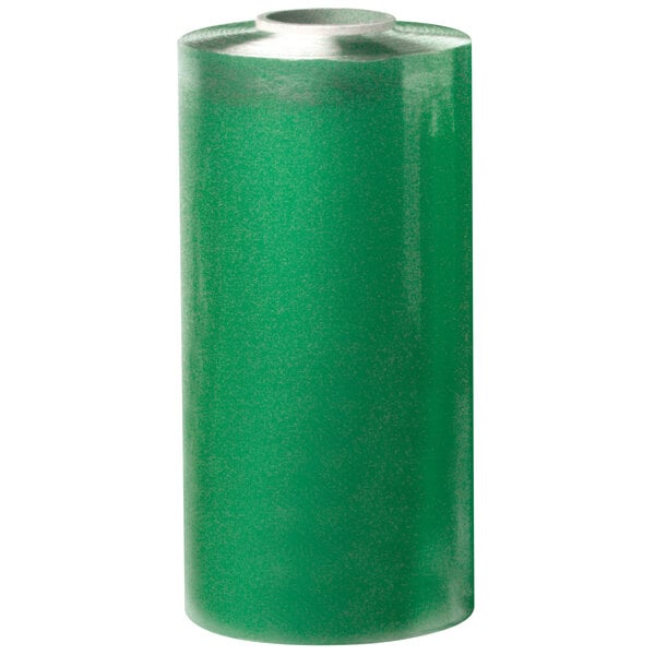 A green cylindrical roll of Western Plastics 58 Gauge Produce Wrapping Film with a silver cap.