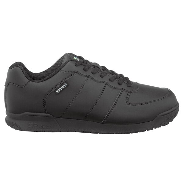 A black SR Max women's athletic shoe with white accents and text.