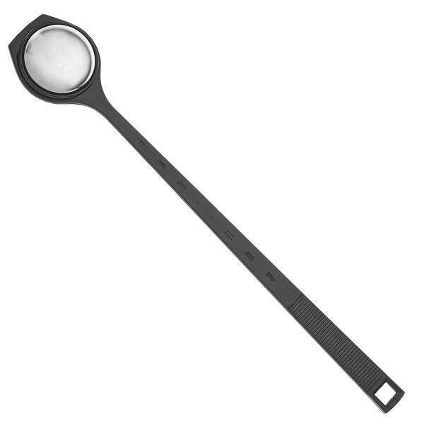 A Barfly ice tapper with a black handle.