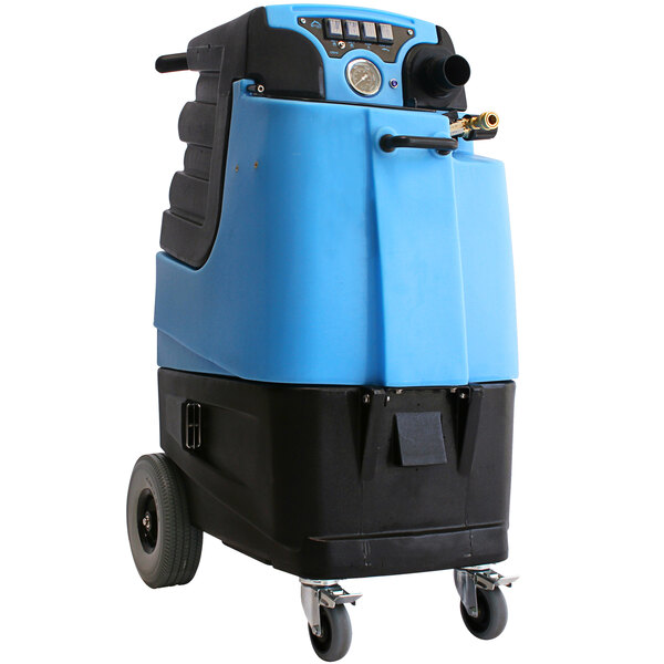 A blue and black Mytee LTD12 Speedster carpet extractor machine.