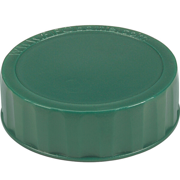 A dark green plastic cap for FIFO squeeze bottles.