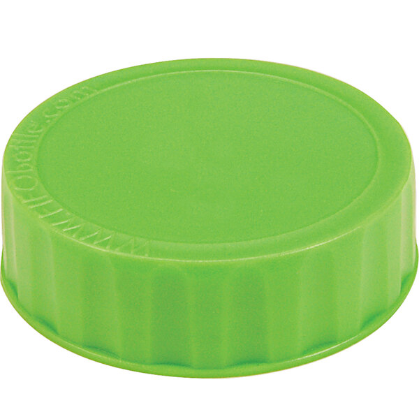 A light green plastic lid for FIFO Squeeze Bottles with a circular top.