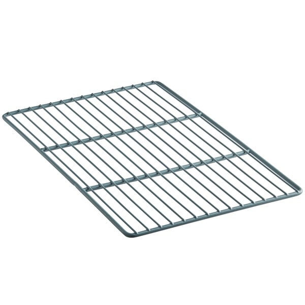 An Avantco small metal grid shelf for undercounter and worktop refrigerators.