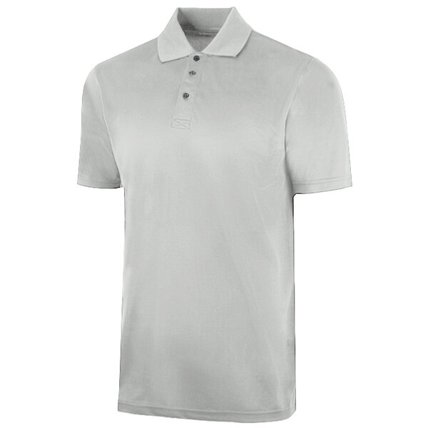A white Henry Segal polo shirt with a collar and buttons.