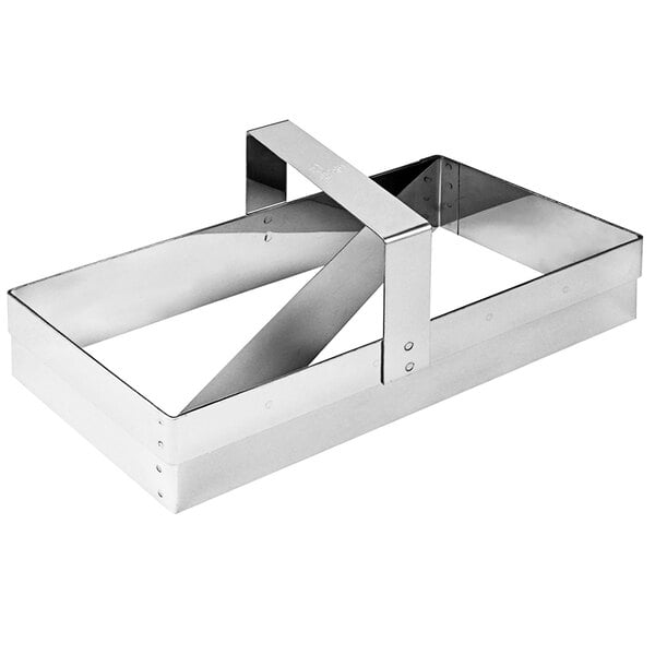 A metal box with metal handles.