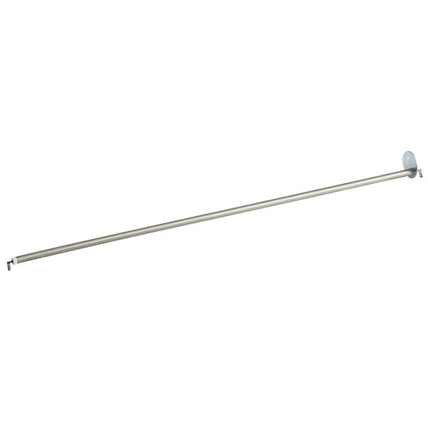 A long metal ServIt heating element with a small round object on one end.