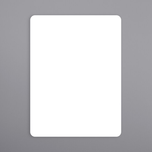 A white rectangular Hobart scale label on a gray surface.