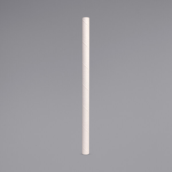 An Aardvark white paper straw.