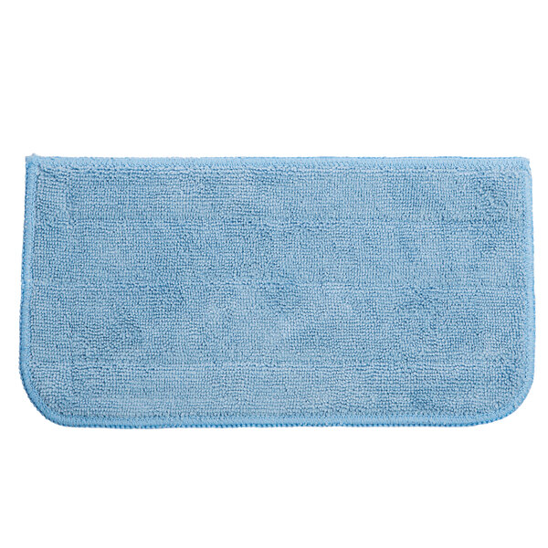 A blue microfiber floor head cover on a white background.