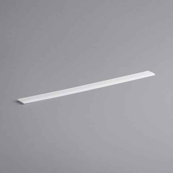 A white object on a gray background: the upper blade for a 78" reversible dough sheeter.