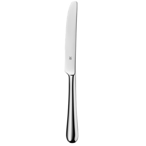 A WMF by BauscherHepp stainless steel fruit knife with a silver handle.