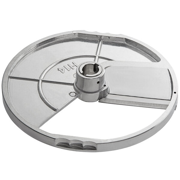 AvaMix 9/16" straight slicing disc, a circular metal disc with a circular blade.