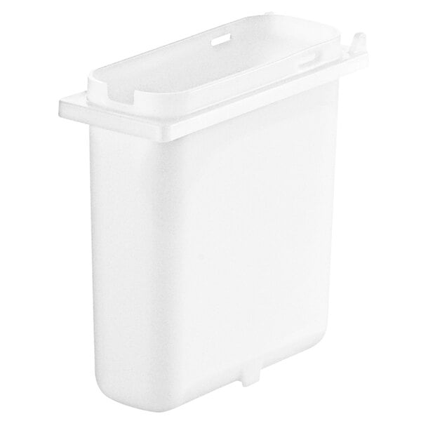 A white plastic Server slim fountain jar with a lid.
