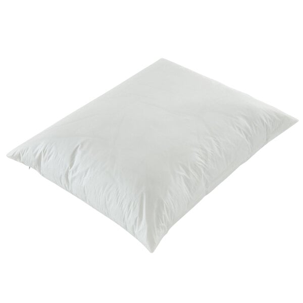 A white Bargoose queen size pillow protector.
