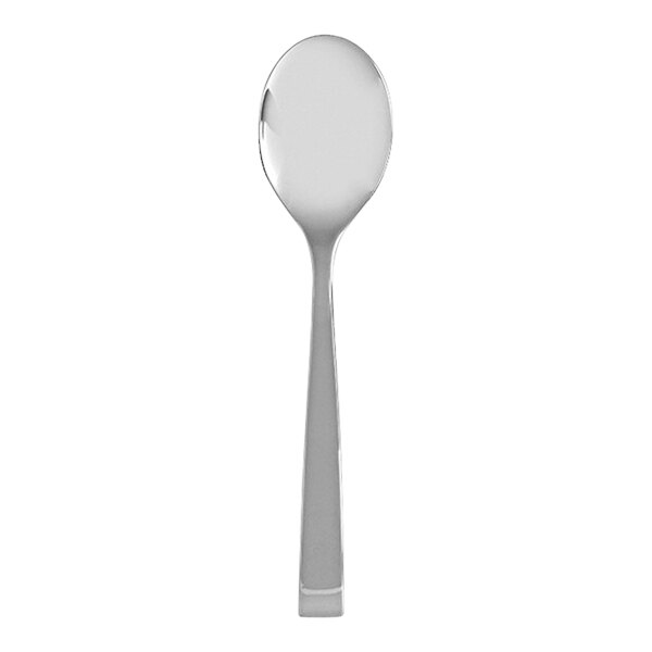 A Fortessa stainless steel serving spoon with a silver finish.