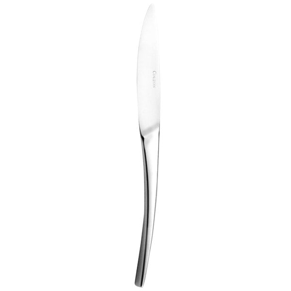 A Couzon by Amefa stainless steel dessert knife with a silver handle.