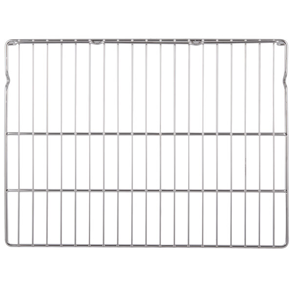 A Main Street Equipment metal rack with a grid on it.