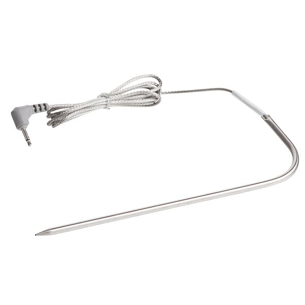 A silver metal replacement probe for a CDN thermometer with a cord.