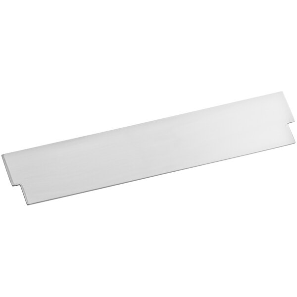 An Avantco white rectangular guide plate.
