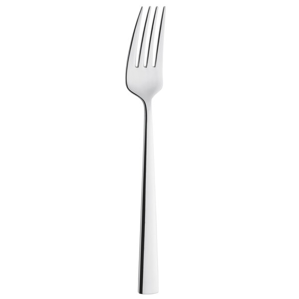 An Amefa Bliss stainless steel dessert fork with a silver handle.